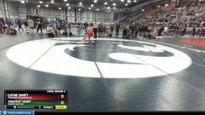 97 lbs Cons. Round 3 - Vincent Hunt, Moses Lake WC vs Layne Swift, Thunder Mountain WC