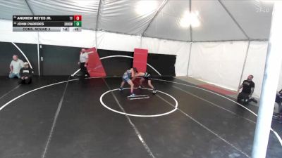 113 lbs Cons. Round 5 - Andrew Reyes Jr., Team Thunder vs John Paredes, South Hills High School Wrestl
