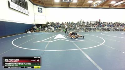 184 lbs Quarterfinal - Kweli Hernandez-Maitre, San Francisco State vs Tye Monteiro, Stanford University