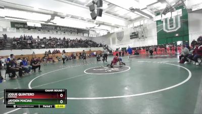 120 lbs Cons. Round 3 - Josue Quintero, Fontana vs Jayden Macias, Norco