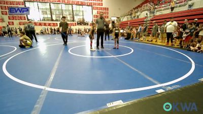 61 lbs Rr Rnd 1 - Emyle Thompson, HURRICANE WRESTLING ACADEMY vs Donnie Taylor, El Reno