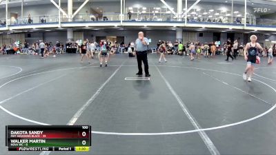 100 lbs Round 3 (8 Team) - Dakota Sandy, Mat Assassins Black vs Walker Martin, NOVA WC