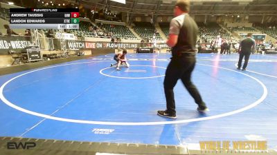 77 lbs 2nd Place - Andrew Taussig, Greater Heights Wrestling vs Landon Edwards, Xtreme Training