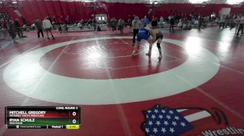 175 lbs Cons. Round 2 - Mitchell Gregory, Petoskey Youth Wrestling vs Ryan Schulz, Wisconsin