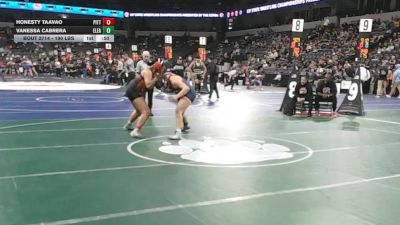 190 lbs Consi Of 16 #2 - Honesty Taavao, Pittsburg Senior (NC) vs Vanessa Cabrera, Eleanor Roosevelt (SS)