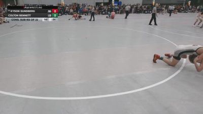 113 lbs Cons. Sub-rd Of 32 - Colton Bennett, Lake Gibson Braves vs Kyson Sundberg, Jackrabbit Wrestling Academy