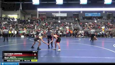 112 lbs Champ. Round 2 - Karson Roeber, Siouxland Wrestling Academy vs Kyler Schippers, Moyer Elite