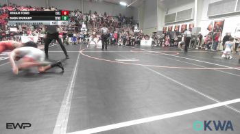 85 lbs Round Of 16 - Jonah Ford, Collinsville Cardinal Youth Wrestling vs Dash Durant, Team Tulsa Wrestling Club