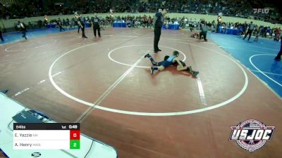 64 lbs Round Of 32 - Ethan Yazzie, New Mexico vs Adam Henry, Marlow Outlaws