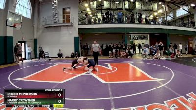 113 lbs Cons. Round 2 - Harry Crowther, Christian Brothers Academy(NJ) vs Rocco McPherson, Gonzaga