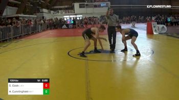 106 lbs Semifinal - Dustin Cook, Lucy Ragsdale High vs Hayden Cunningham, M2 Training Center