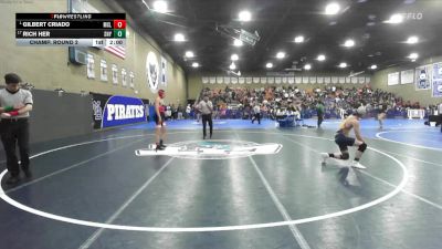 120 lbs Champ. Round 2 - Gilbert Criado, McLane vs Rich Her, Sunnyside