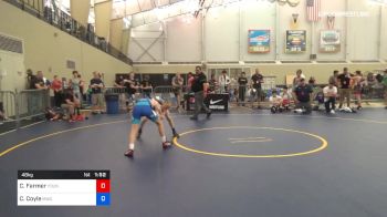 48 kg Round Of 32 - Charlie Farmer, Young Guns vs Caleb Coyle, MWC Wrestling Academy