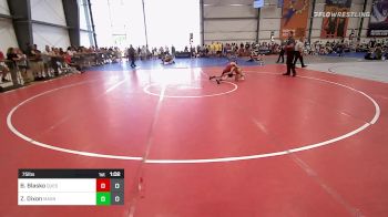 75 lbs Rr Rnd 2 - Bryce Blasko, Quest School Of Wrestling vs Zack Dixon, Mat Assassins