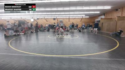 95 lbs Semifinal - Mason Brenchley, Cortland vs Brantley Shaffer, Jersey Shore