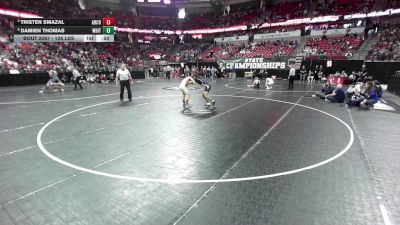 126 lbs 5th Place Match - Tristen Smazal, Abbotsford/Colby vs Damien Thomas, Whitnall