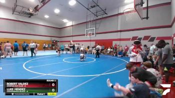 98 lbs Round 2 (6 Team) - Luke Mendez, Louisianimals Black vs Robert Valdez, Spartan Mat Club