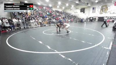 132 lbs Cons. Round 2 - Cameron Brown, Santa Margarita vs Damian Tinajero, Magnolia