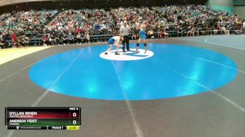 150 lbs Champ. Round 2 - Dyllan Irmen, Rancho Bernardo vs Andrew Feist, Tahoma