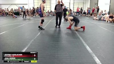 190 lbs Round 3 (8 Team) - Jeffrey Hoelscher, 84 Athletes vs Josh Hindin, New England Black & Gold