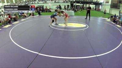120 lbs Kinzie Williams, Idaho vs Cameron Lord, Florida