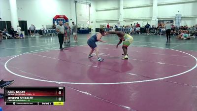 285 lbs Round 5 (10 Team) - Abel Ngoh, Viking Wrestling Club vs Joseph Schulze, Camden Greasers