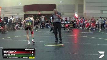 130 lbs Quarterfinals (8 Team) - Chayce Yant, Beast Mode WA Pink vs Wyatt Martin, Vehicle City WC