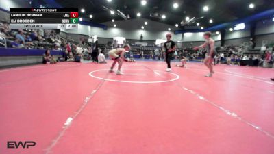 126 lbs 3rd Place - Landon Herman, Lakeside Hot Springs AR vs Eli Brogden, North Desoto Wrestling Academy