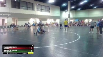 126 lbs Round 2 (16 Team) - Mason Ziegler, MAWA Red vs Rayshun James, Raw (Raleigh)