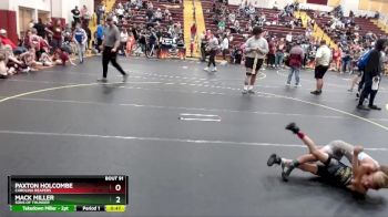 58 lbs 1st Place Match - Paxton Holcombe, Carolina Reapers vs Mack Miller, Sons Of Thunder