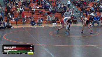 113 lbs Quarterfinal - Colyn Limbert, Buckeye (Medina) vs Matthew Vogel, Garaway