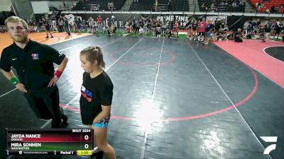 150 lbs Champ. Round 1 - Jayda Nance, Oregon vs Mira Sonnen, Washington