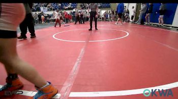 76-80 lbs Consi Of 4 - Mason Woolman, Tiger Trained Wrestling vs Kruze Meade, Bartlesville Wrestling Club