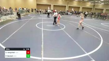 85 lbs Quarterfinal - Shane Vanginkel, Team SoCal vs Peyton Beckett, Nwwc