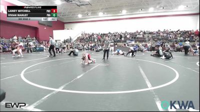 40 lbs Rr Rnd 2 - Lainey Mitchell, Pawnee Wrestling Club vs Vivian Manley, Perry Wrestling Academy