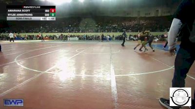 161 lbs Semifinal - Amariana Scott, Union Girls JH vs Rylee Armstrong, Sand Springs Jr High