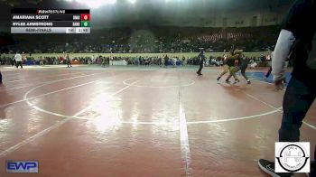 161 lbs Semifinal - Amariana Scott, Union Girls JH vs Rylee Armstrong, Sand Springs Jr High