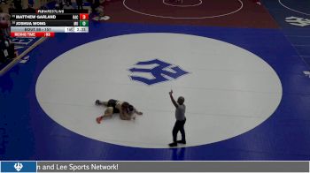 157 lbs Champ. Round 2 - Joshua Wong, Marymount University vs Matthew Garland, Randolph College