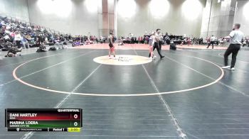 115 lbs Quarterfinal - Dani Hartley, Nixa vs Marina Loera, Garden City HS