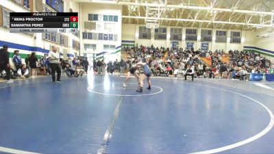 105 lbs Cons. Round 3 - Reika Proctor, Steele Canyon vs Samantha Perez, Southwest (EC)