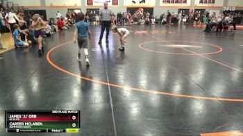 PW-13 lbs 3rd Place Match - James `jj` Orr, DC Elite vs Carter McLaren, Hammerin Hawks