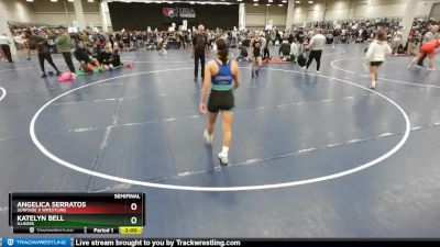 100 lbs Semifinal - Angelica Serratos, Surfside X Wrestling vs Katelyn Bell, Illinois