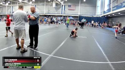 52 lbs Round 4 (6 Team) - Dax Border, Full Circle vs Lincoln Memmo, Vipers Wrestling