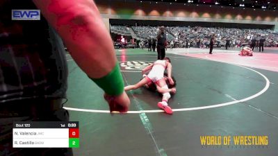 120 lbs Final - Nickolas Valencia, Juggernaut Wrestling Club vs Raymond Castillo, Bay Area Dragons