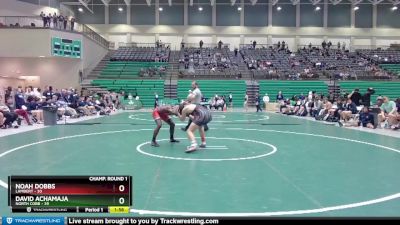 157 lbs Round 1 (16 Team) - Noah Dobbs, Lambert vs David Achamaja, North Cobb