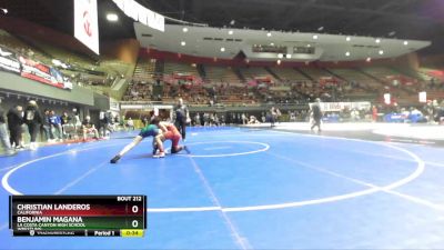 157 lbs Cons. Round 2 - Benjamin Magana, La Costa Canyon High School Wrestling vs Christian Landeros, California