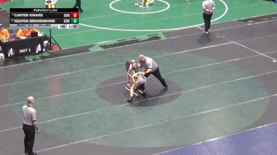 124 lbs Round Of 16 - Carter Kinard, Dover vs Keaton Brokenshire, Benton