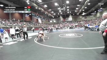 3A 132 lbs Cons. Round 1 - Gage Lefler, Carbon vs Jax Bruening, Providence Hall