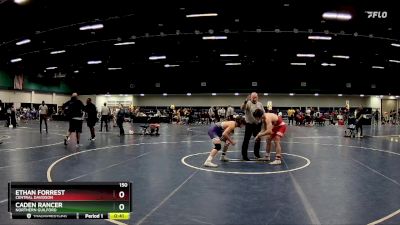 150 lbs Cons. Round 2 - Ethan Forrest, Central Davidson vs Caden Rancer, Northern Guilford