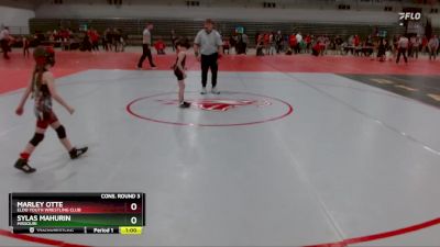 55C Cons. Round 3 - Marley Otte, Eldo Youth Wrestling Club vs Sylas Mahurin, Missouri